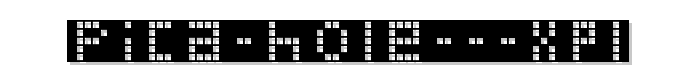 Pica%20Hole%20%20XPL font