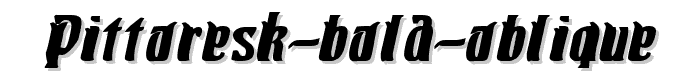 Pittoresk%20Bold%20Oblique font