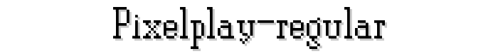 PixelPlay%20Regular font