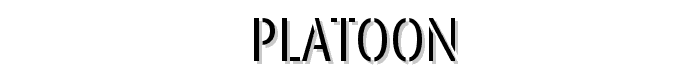 Platoon font