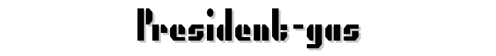 President%20Gas font