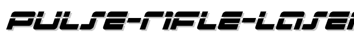 Pulse%20Rifle%20Laser%20Italic font