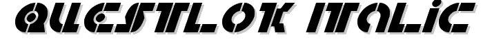 Questlok%20Italic font