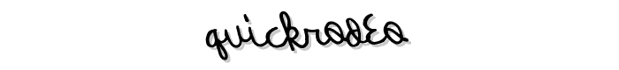 QuickRodeo font