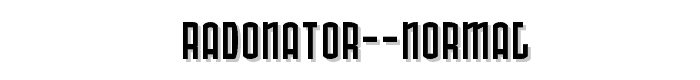 Radonator%20Normal font