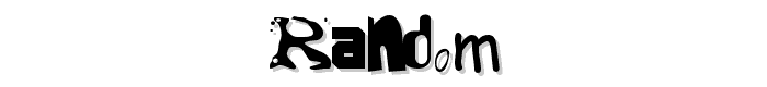 Random font