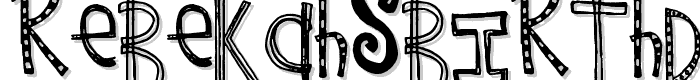 Rebekah%20s%20Birthday font