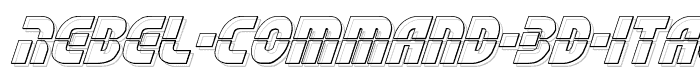Rebel%20Command%203D%20Italic font