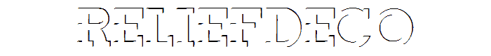 ReliefDeco font