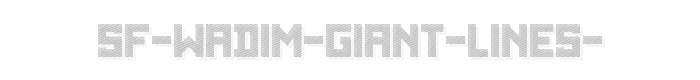 SF%20WADIM%20GIANT%20LINES%20 font