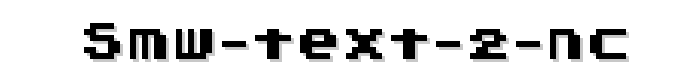 SMW%20Text%202%20NC font