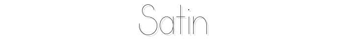 Satin font