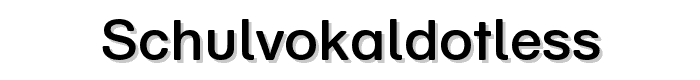 SchulVokalDotless font