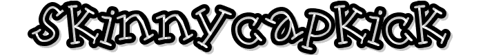 SkinnyCapKick font
