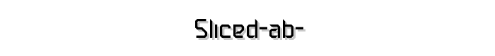 Sliced%20AB%20 font