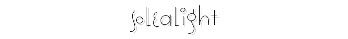 SoleaLight font
