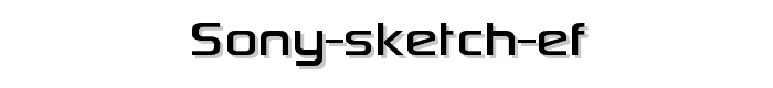 Sony%20Sketch%20EF font