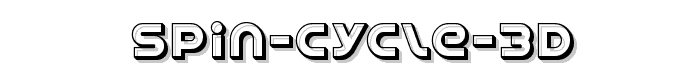 Spin%20Cycle%203D font