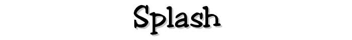 Splash font