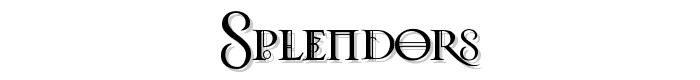 Splendors font