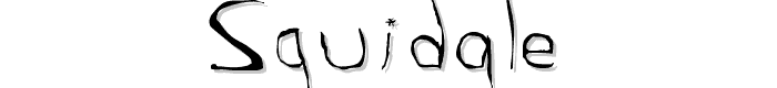Squidgle font