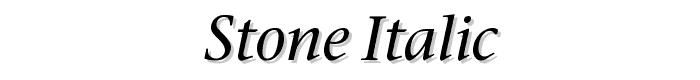 Stone%20Italic font