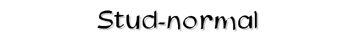 Stud%20Normal font