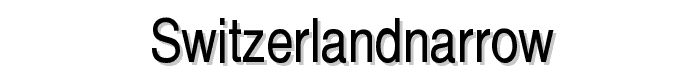 SwitzerlandNarrow font
