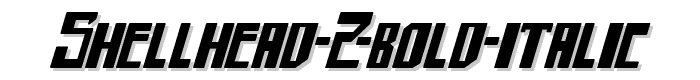 shellhead%202%20Bold%20Italic font