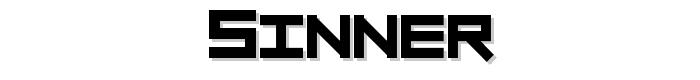 sinner font