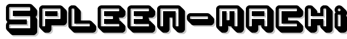 spleen%20machine font