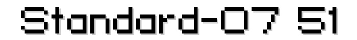 standard%2007_51 font
