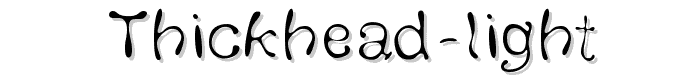 Thickhead%20Light font