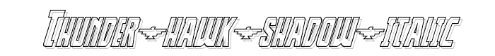 Thunder%20Hawk%20Shadow%20Italic font