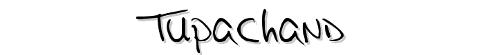 TupacHand font