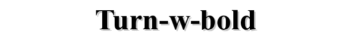 Turn%20W%20Bold font
