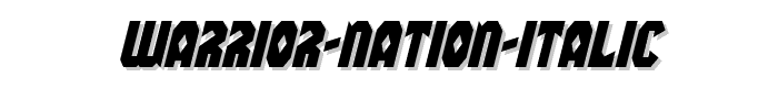 Warrior%20Nation%20Italic font