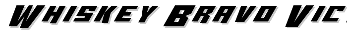 Whiskey%20Bravo%20Victor%20Ex font