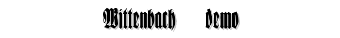 Wittenbach%20Demo font