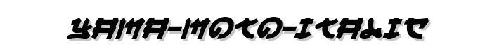 Yama%20Moto%20Italic font