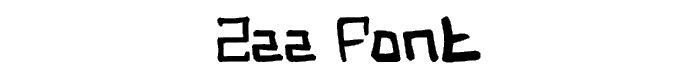 ZZZ font