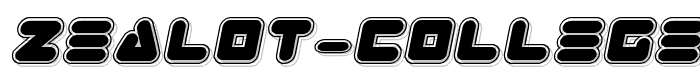 Zealot%20College%20Italic font