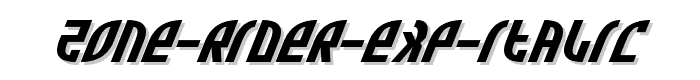 Zone%20Rider%20Exp%20Italic font
