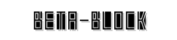 Beta-Block font